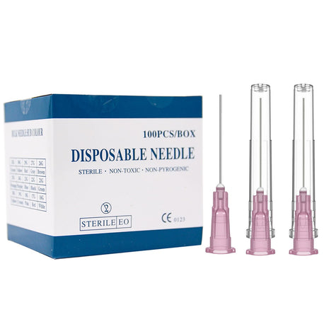 18 Gauge 1 Inch Needle (100Pack),Luer Lock Industrial Accessories Needles,Individually Wrapped