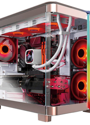 Skytech King 95 Gaming PC Desktop, Intel i7 14700F 2.1 GHz (5.3GHz Turbo), NVIDIA RTX 5070 12GB, 1TB Gen4 NVMe SSD, 32GB DDR5 RAM 5600 RGB, 850W Gold ATX 3 PSU, 360mm ARGB AIO, Wi-Fi, Win 11