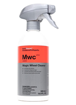 KOCHCHEMIE Magic Wheel Cleaner - Powerful Rim and Rim Well Cleaner; Acid Free, Dissolves Iron Particles Using Visible Red Discoloration, Excellent Adhesion and Viscosity (500 milliliters)