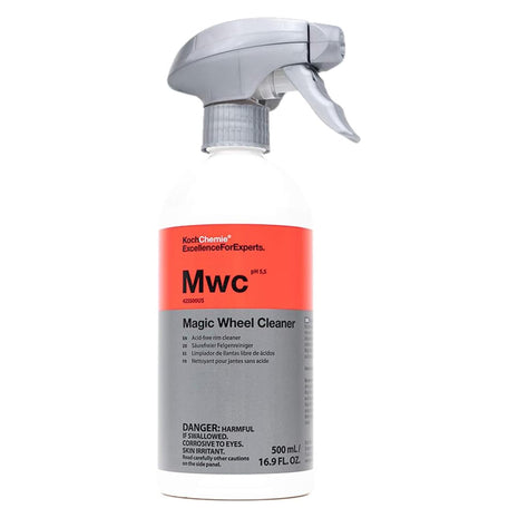 KOCHCHEMIE Magic Wheel Cleaner - Powerful Rim and Rim Well Cleaner; Acid Free, Dissolves Iron Particles Using Visible Red Discoloration, Excellent Adhesion and Viscosity (500 milliliters)