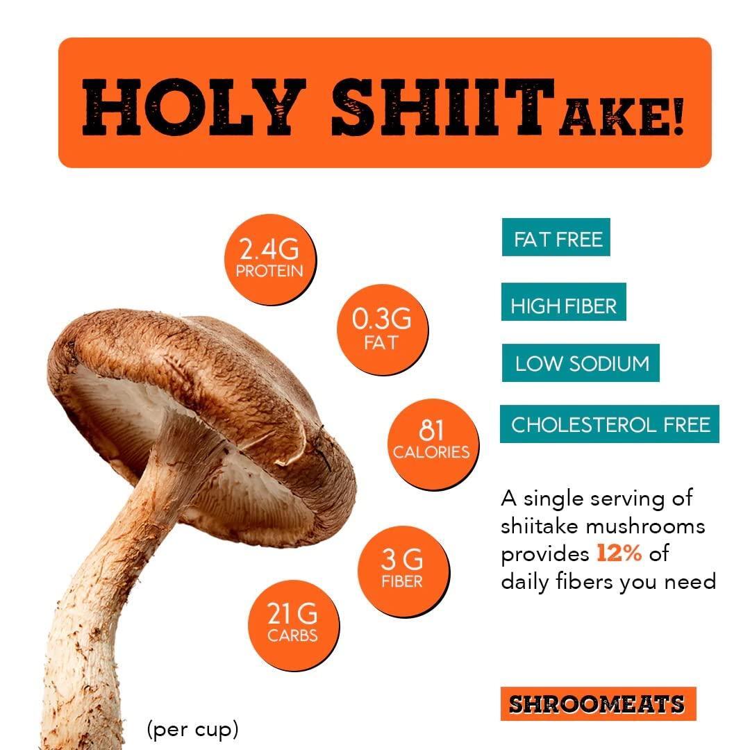 Vegan Shroomeats Mushroom Burger Patties - High Protein Meat Substitute from Shiitake Mushrooms - Non-GMO, 8 Allergens-Free Plant Based Burger Patties - Nutritious, and Delicious Vegan Meat - 8.0 Oz - x2 patties