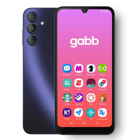 Gabb Phone 4 Pro — Smartphone for Teens, GPS Tracker, No Social Media or Internet, Optional Parental Contact Controls, Phone Plan Required - Dark Blue