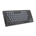 Logitech MX Mechanical Mini Wireless Illuminated Keyboard, Tactile Quiet Switches, Backlit, Bluetooth, USB-C, macOS, Windows, Linux, iOS, Android, Metal