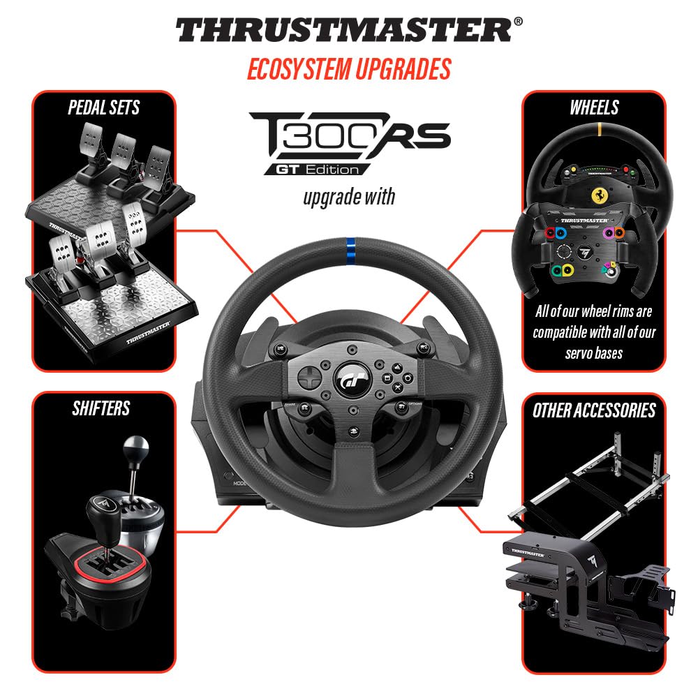 Thrustmaster T300RS Force Feedback GT Racing Wheel (compatible w/ PS5, PS5 Pro, PS4 & PC)