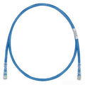 Panduit UTPSP1BUY Category-6 8-Conductor Strain Relief Clear Boot Patch Cord, 1-Feet, Blue
