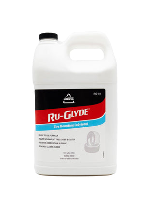 Ru-Glyde Tire Mounting Lubricant by AGS – 1 Gallon | Tire Bead Seating Lube & Rubber Rejuvenator | Prevents Rim Rust | No-Mix, Ready-to-Use Formula for Tire Changers, Auto Shops & DIY Tire Install