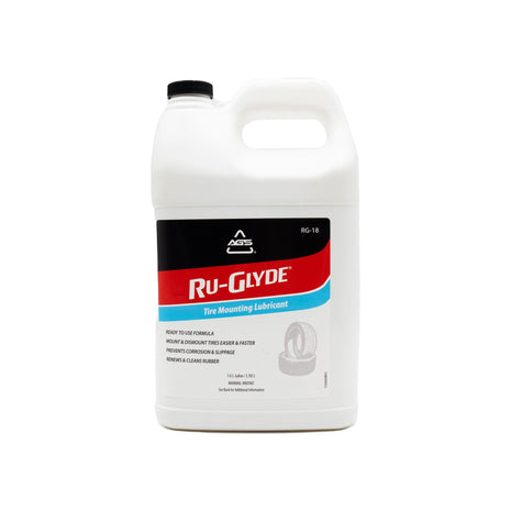 Ru-Glyde Tire Mounting Lubricant by AGS – 1 Gallon | Tire Bead Seating Lube & Rubber Rejuvenator | Prevents Rim Rust | No-Mix, Ready-to-Use Formula for Tire Changers, Auto Shops & DIY Tire Install