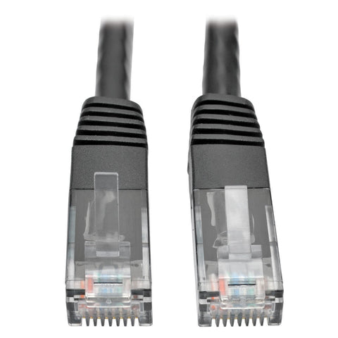 TRIPP LITE N200-010-BKTripp Lite Cat6 Cat5e Gigabit Molded Patch Cable RJ45 M/M 550MHz