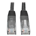 Tripp Lite Cat6 Cat5e Gigabit Molded Patch Cable RJ45 M/M 550MHz, 15 ft., Black