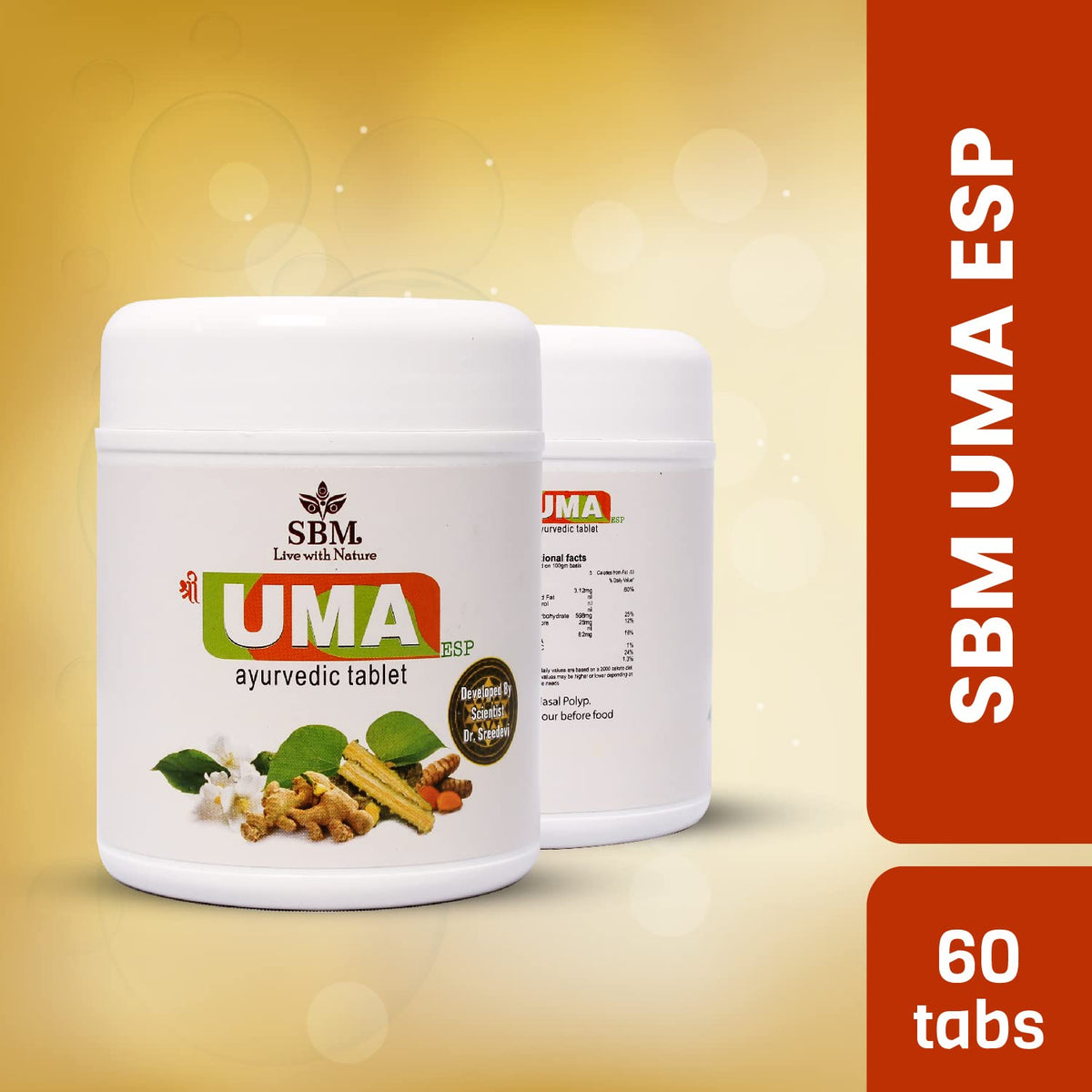 SBM UMA 60 Ayurvedic Tablets