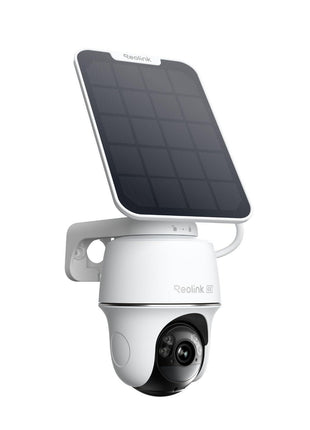 REOLINK Argus PT Ultra First 4K Solar Security Cameras Wireless Outdoor | 360° Pan Tilt Auto-Tracking, 8MP Color Night Vision, 2.4/5 GHz Wi-Fi 6, No Subscriptions, Home Hub Compatible