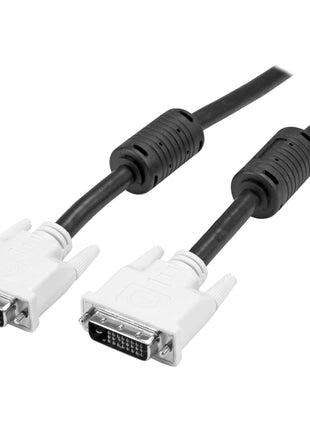 StarTech.com Dual Link DVI Cable - 15 ft - Male to Male - 2560x1600 - DVI-D Cable - Computer Monitor Cable - DVI Cord - Video Cable (DVIDDMM15),Black