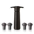 Vacu Vin Original Wine Saver with 4 Vacuum Bottle Stoppers – Black Wine Preserver Pump for Red or White Wine – Manual Air Remover System – Airtight Seal – Keep Wine Fresh Longer