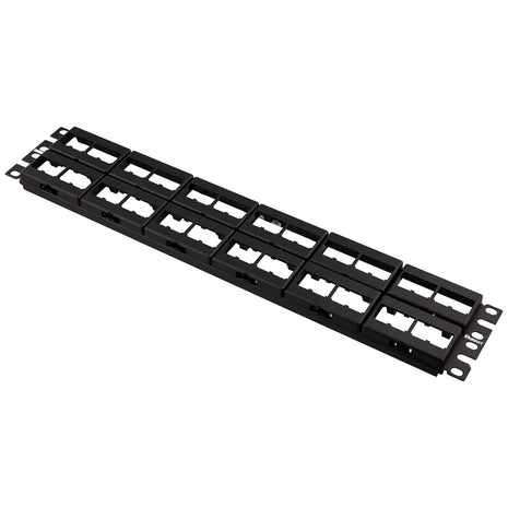 Panduit CPP48WBLY 48-Port Flat Patch Panel, Black