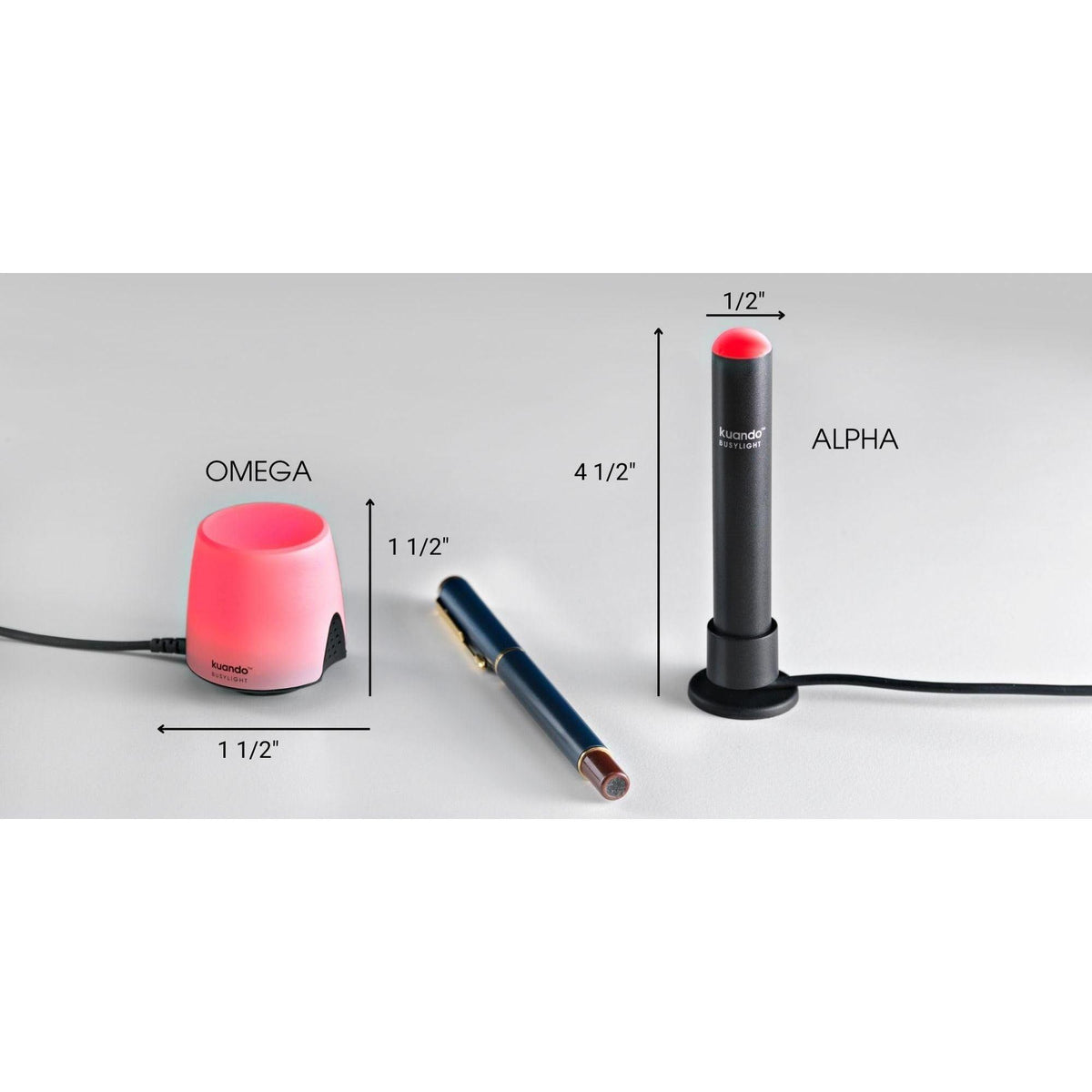 Kuando Busylight UC Omega (15410) - Presence Light and Ringer - Busy Light for The Office - Free Busylight Software for Most UC Platforms and Softphones