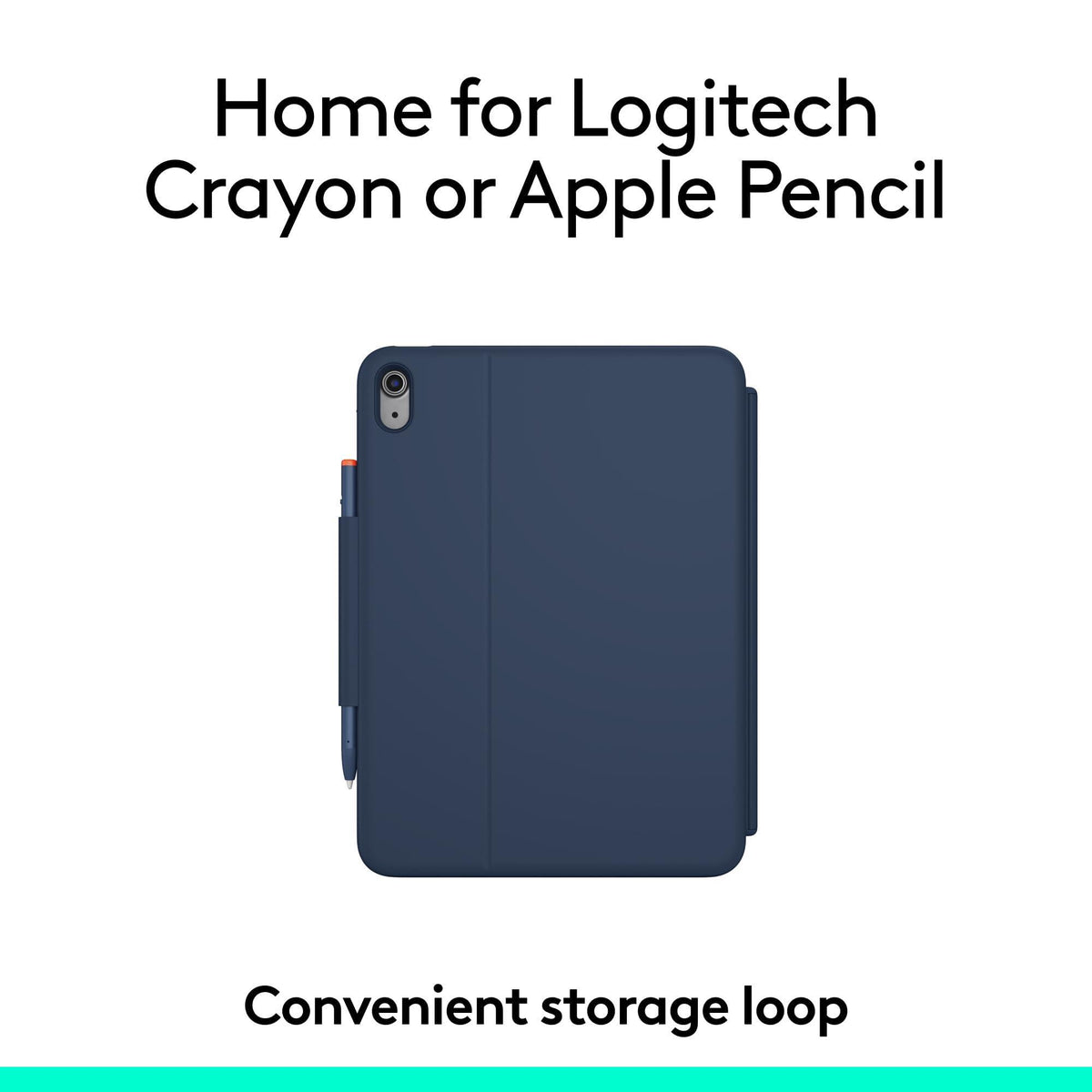 Logitech Rugged Combo 4 Touch Keyboard Case with Trackpad and Smart Connector for iPad (10th Generation) - Classic Blue