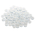 DLOnline 100 Pieces 30mm Transparent Glass Cabochons, Clear Glass Dome Cabochon, Non-calibrated Round 1.18 inch/30mm for Photo Pendant Craft Jewelry Making