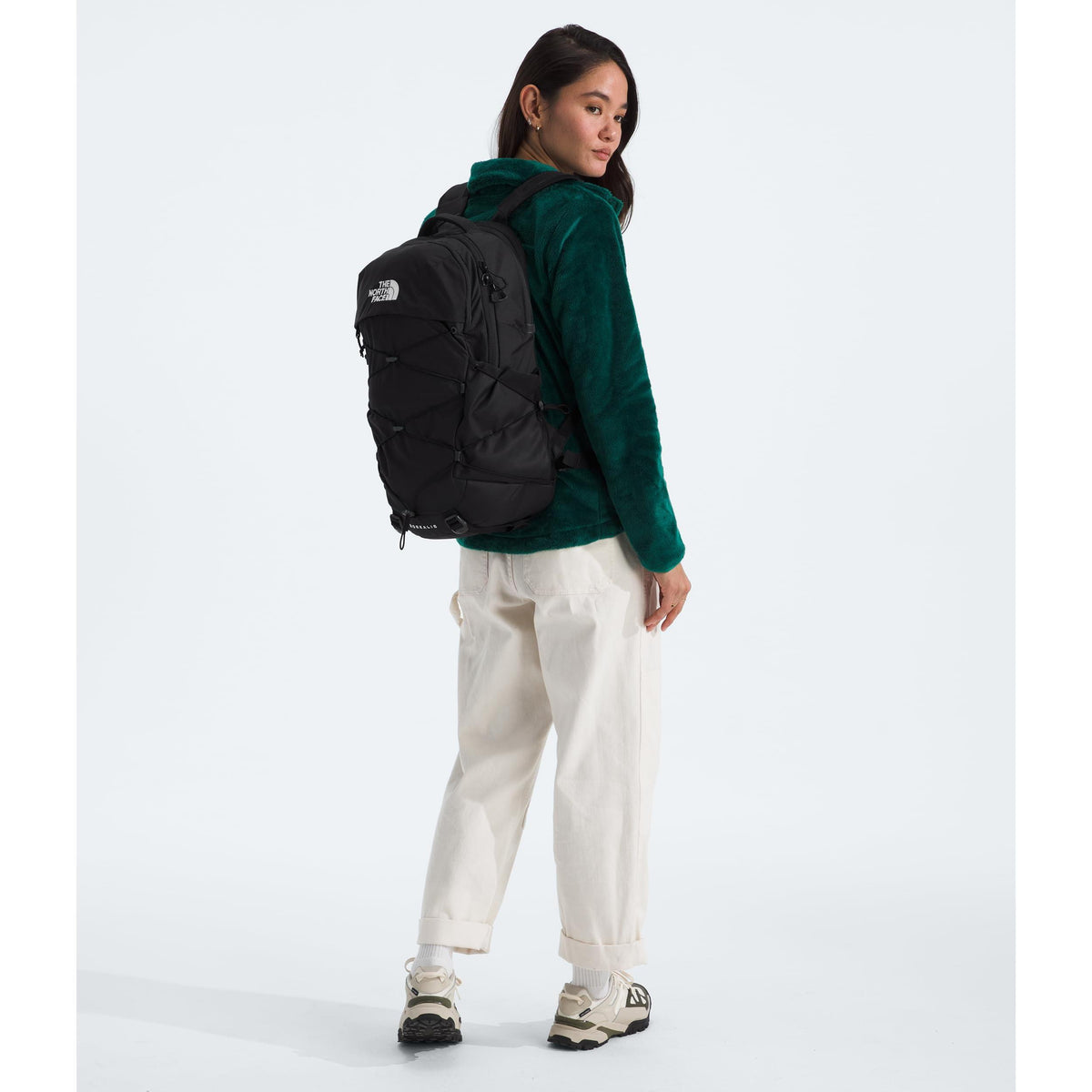 THE NORTH FACE Borealis Commuter Laptop Backpack | Water Repellent Finish, 16" Laptop Sleeve, Large Main Compartment for Everyday Carry, TNF Black/TNF Black-NPF, One Size