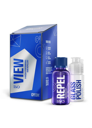 Gyeon View EVO Windshield Ceramic Glass Coating Hydrophobic Rain Repellent Auto Screen Sealant Improves Visibility Safety Self Cleaning Glass Protection with Long Lasting Durability