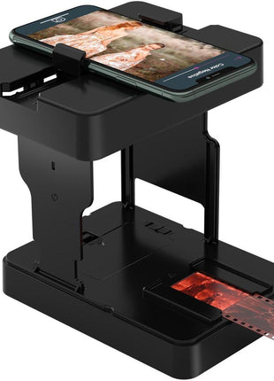 Mobile Film Scanner 35mm, Positive Slide & Negative Scanner Photo Scanner Converts 35mm Slides & Negatives to Digital Photos (2AA Batteries Included)