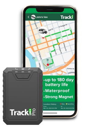 Tracki Pro GPS Tracker for Vehicles, USA made tech. Up to 7 Months Batt. Waterproof Magnetic 4G LTE Long Battery Life 2-7 Month, Unlimited Distance, Subscription Required, Multi Alerts, Hidden Tracker