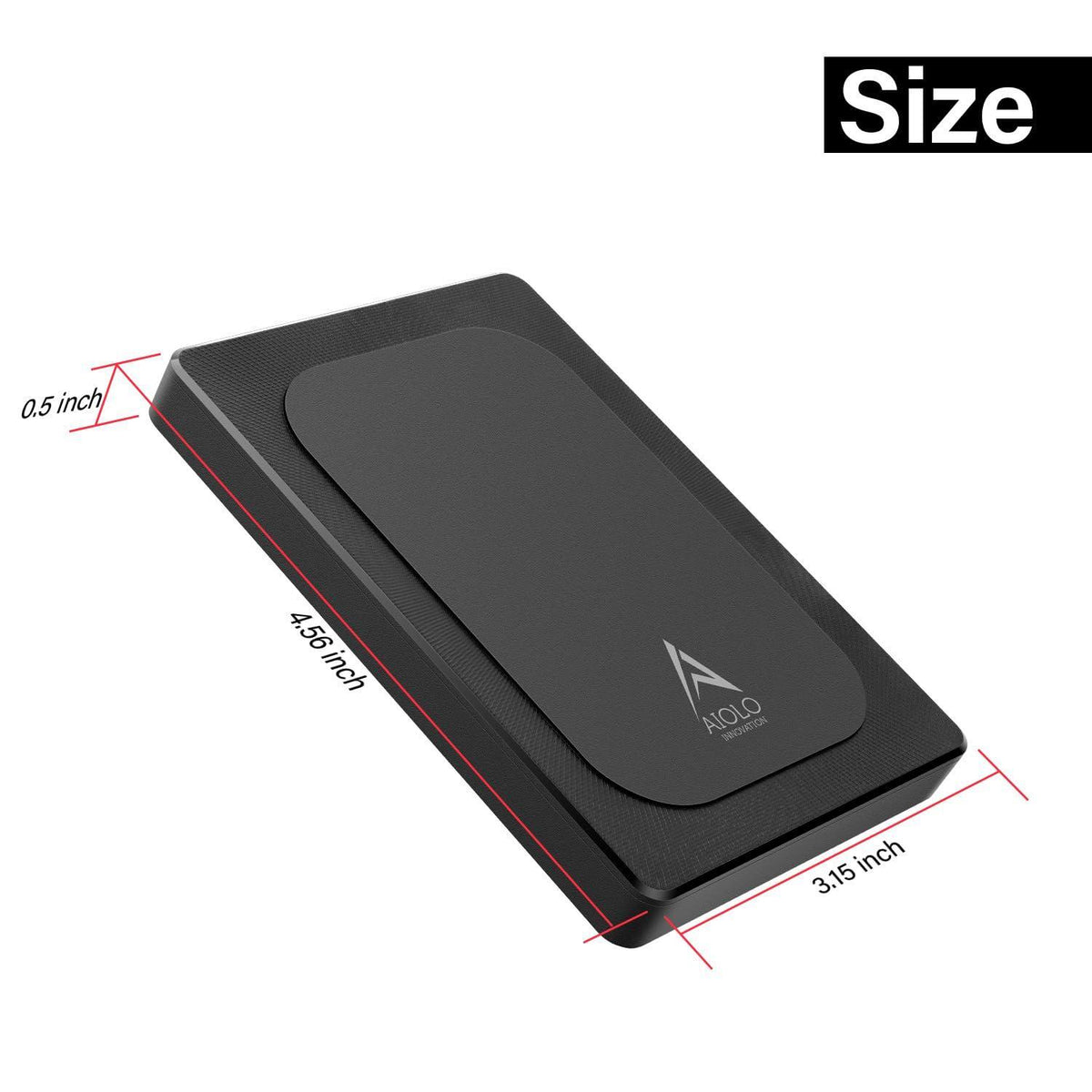 Aiolo Innovation 500GB Ultra Slim Portable External Hard Drive HDD-USB 3.0 for PC, Mac, Laptop, PS4, Xbox one,Xbox 360 Model A4