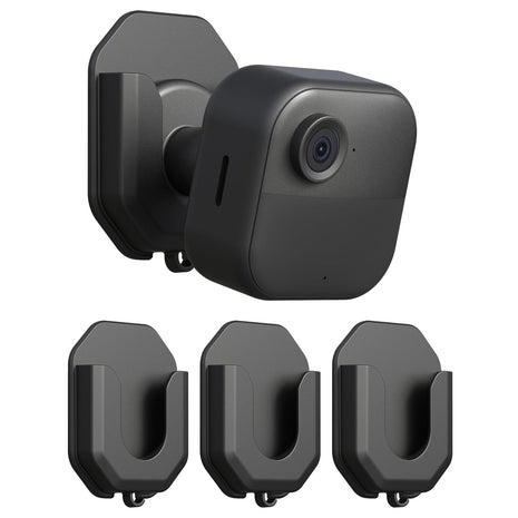 3 Pack Blink Camera No Drill No Screws Wall Mount Bracket for Blink Outdoor 4/Outdoor 2K+/Mini /Mini 2K+ /Indoor Camera, HBV Adhesive Mount