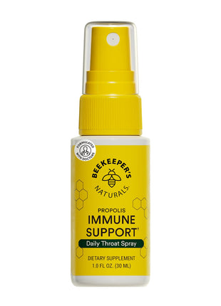 Propolis Throat Spray by Beekeeper's Naturals   95% Bee Propolis Extract, Natural Immune Support & Sore Throat Relief   Antioxidants, Keto, Paleo, Gluten Free (1.0 oz)(Pack of 1)