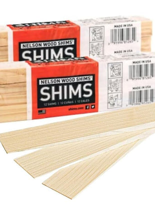 Nelson Wood Shims 8 inch 24 Pack - Kiln Dried Wood