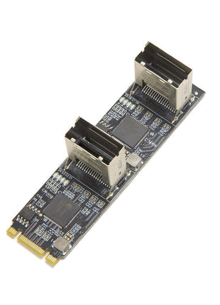 8 Port Non-RAID SATA III 6Gbp/s to M.2 B+M Key Adapter PCI-e 3.0 x2 bandwith