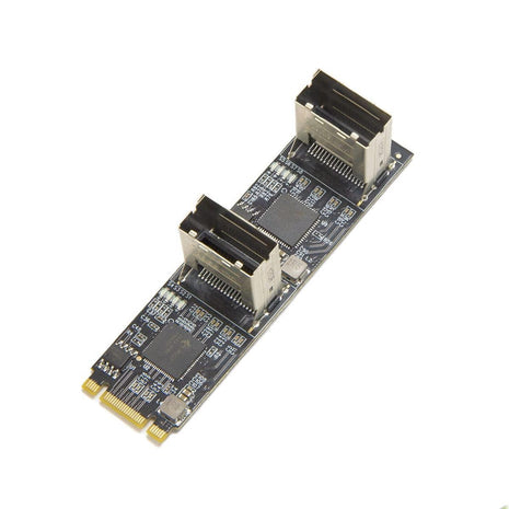 8 Port Non-RAID SATA III 6Gbp/s to M.2 B+M Key Adapter PCI-e 3.0 x2 bandwith