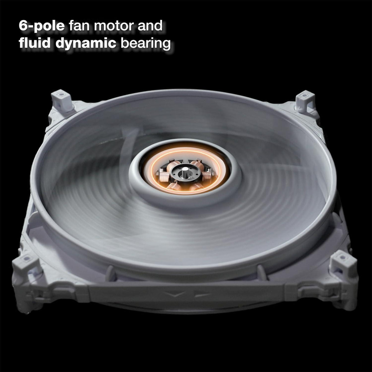 be quiet! Silent Wings 4 Cooling Fan | 140mm PWM | 1100 RPM | White | BL116