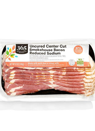 365 Everyday Value, Smokehouse Bacon Reduced Sodium, 12 oz