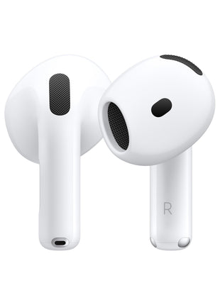 Apple AirPods 4 Wireless Earbuds, Bluetooth Headphones, Personalized Spatial Audio, Sweat and Water Resistant, USB-C Charging Case, H2 Chip, Up to 30 Hours of Battery Life, Effortless Setup for iPhone