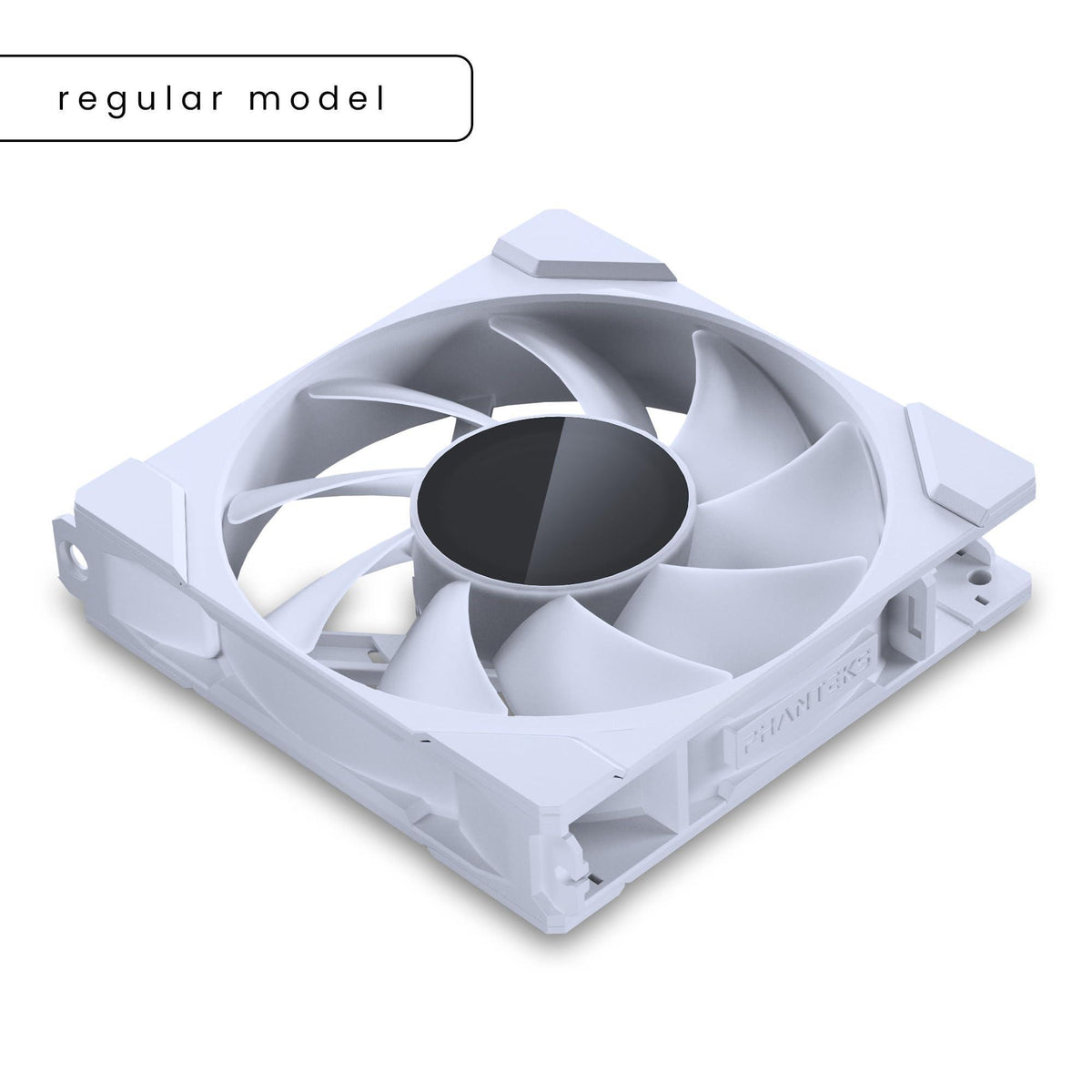 Phanteks M25-120 Gen2, 120mm ARGB High Performance Cooling Fans, Daisy-Chain Unified Fan Frame, Infinity Mirror hub, Single Cable Connection, White