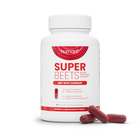 HumanN SuperBeets Beet Root Capsules Quick Release 1000mg, Helps Support Nitric Oxide Production, Blood Pressure, Heart Health, Contains Non GMO Beetroot Powder, Studied Antioxidants 90 Count