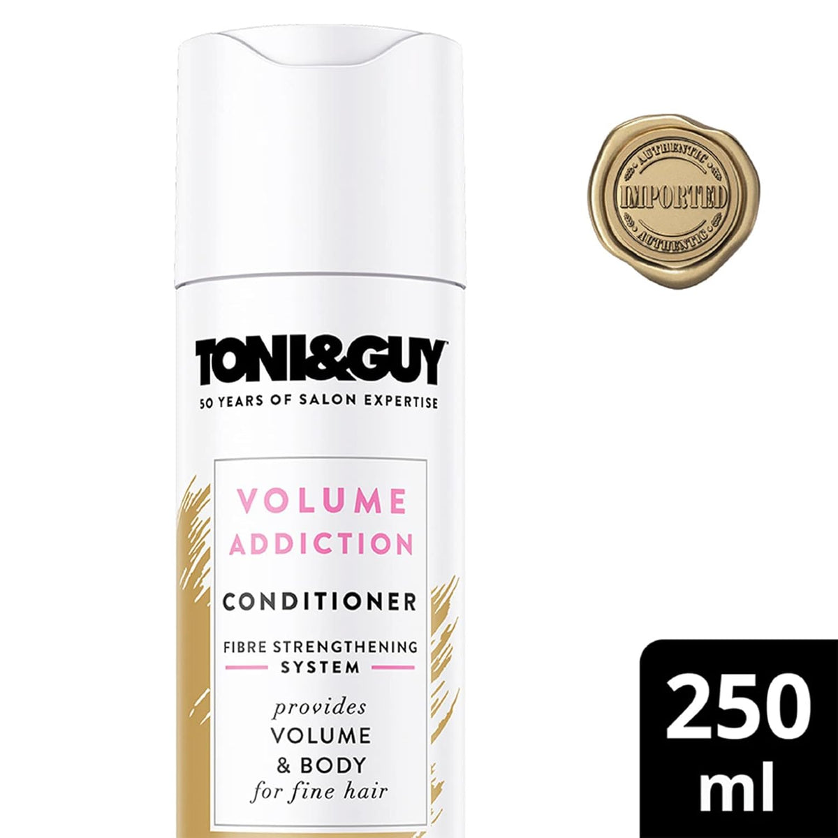 Toni&Guy Volume Addiction Hair Conditioner For Ultra Smooth & Voluminous Hair, Formulated With Wheat Extracts, Volume & Body To Fine & Flat Hair For Men & Women, 250Ml, Unscented, 1 Count