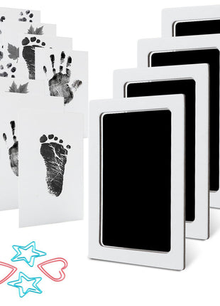 4-Pack Baby Inkless Hand and Footprint Kit Paw Nose Print Kit for Dogs Cats Pets Clean Touch Ink Pad for Baby Pets Newborn Keepsake Mess-Free Ink Pad
