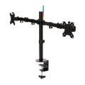 Kensington Dual Monitor Desk Mount, SmartFit Ergonomic Dual Monitor Arm for 2 Monitors Up to 32 inch and 17.6lbs for Office, Home, VESA Mount C-clamp Extended Monitor Stand, Black K55409WW