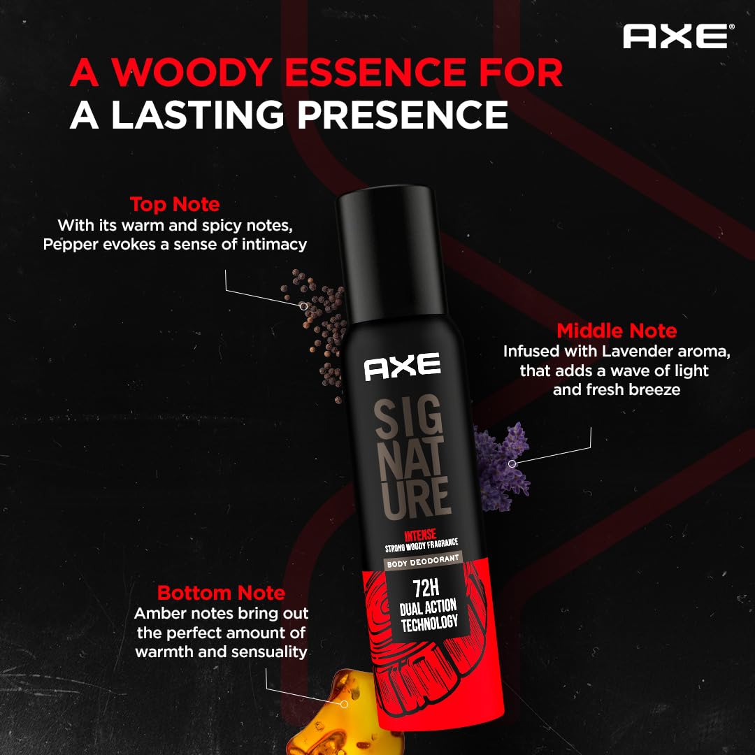 Axe Signature Intense Bodyspray | 154ml Deodorant for Men, No-Gas Formula Men's Deodorant for Long-Lasting Fragrance