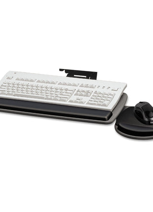 Fellowes 93841 Adjustable Standard Keyboard Platform, 20-1/4w x 11-1/8d, Graphite/Black, 4.5 inch x 30.5 inch x 20 inch