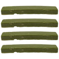Green DOP Wax for Lapidary Cabochon Forming Cutting and Polishing Dopping Wax Sticks Stone Dopping Wax Lapidary DOP Wax (4 Pieces)