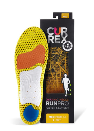 CURREX RunPro Insoles for Running Shoes, Arch Support Inserts to Help Reduce Fatigue, Prevent Injuries, Boost Performance for Men & Women (Medium Arch, Size Large)