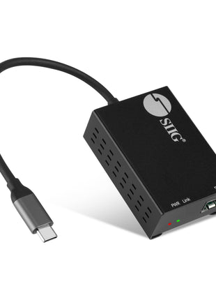 SIIG USB-C to SFP Fiber Gigabit Ethernet Adapter, 1 Gbps, Power Saving Mode IEEE 802.3az, Secure Network Connectivity, Heat Dissipation, Windows and Mac - TAA Compliant (JU-NE0D11-S1)