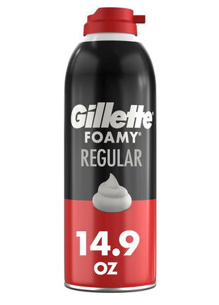Gillette Foamy Classic Shave Foam for Men, Protection Against Shaving Irritation, Quick and Smooth Shave, shaving cream, 14.9 Oz