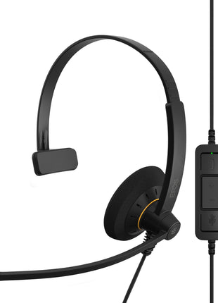 EPOS Sennheiser SC 30 USB ML (504546) - Single-Sided Business Headset | For Skype for Business | with HD Sound, Noise-Cancelling Microphone, & USB Connector (Black)