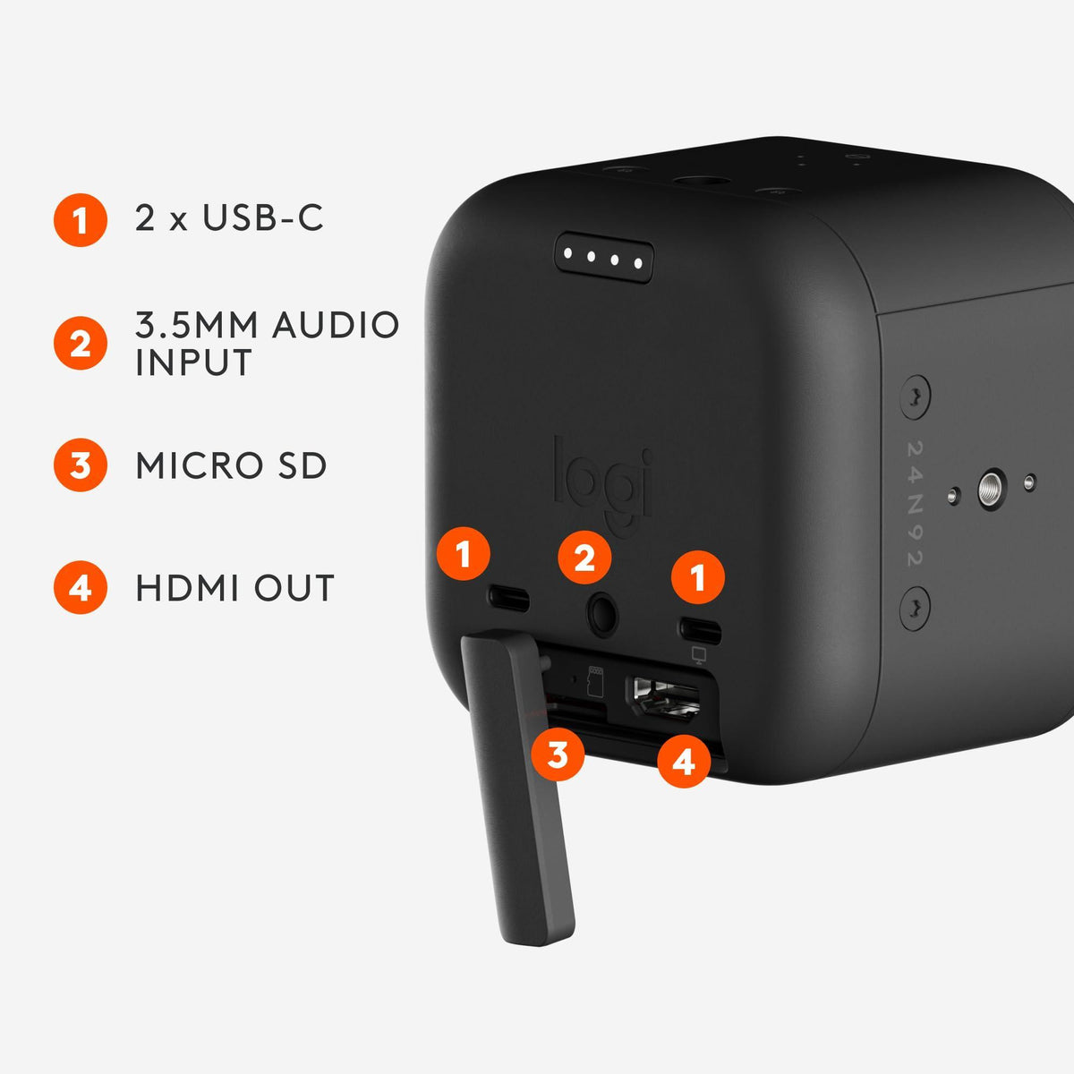 Logitech for Creators Mevo Core Wireless Live Streaming Camera, 4K Video Camera with Interchangeable Lens, Multicam Ready, Intuitive App Control