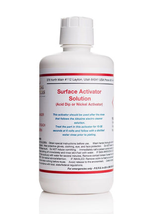 32 oz/1 Liter - Surface Activator Solution - (Activator for Nickel, Copper, Brass, & Silver)