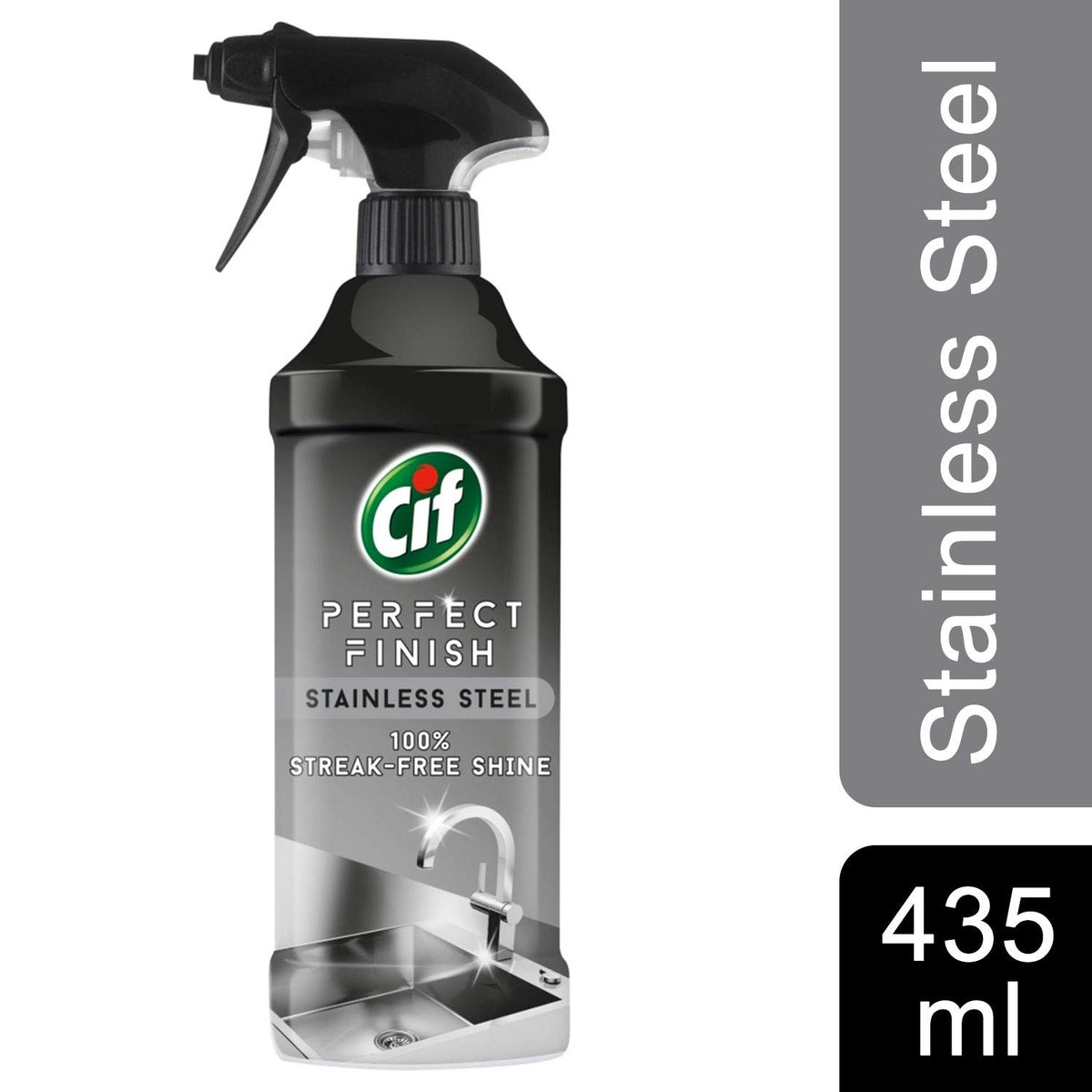 CIF Perfect Finish Stainless Steel Cleaner| Removes Tough Dirt 435ml (pack of 1)