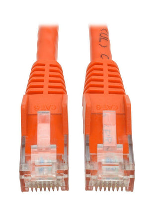 Eaton Tripp Lite Cat6 Gigabit Ethernet Snagless Molded Patch Cable UTP Orange RJ45 M/550Mhz 2Ft 2' (N201-002-OR)